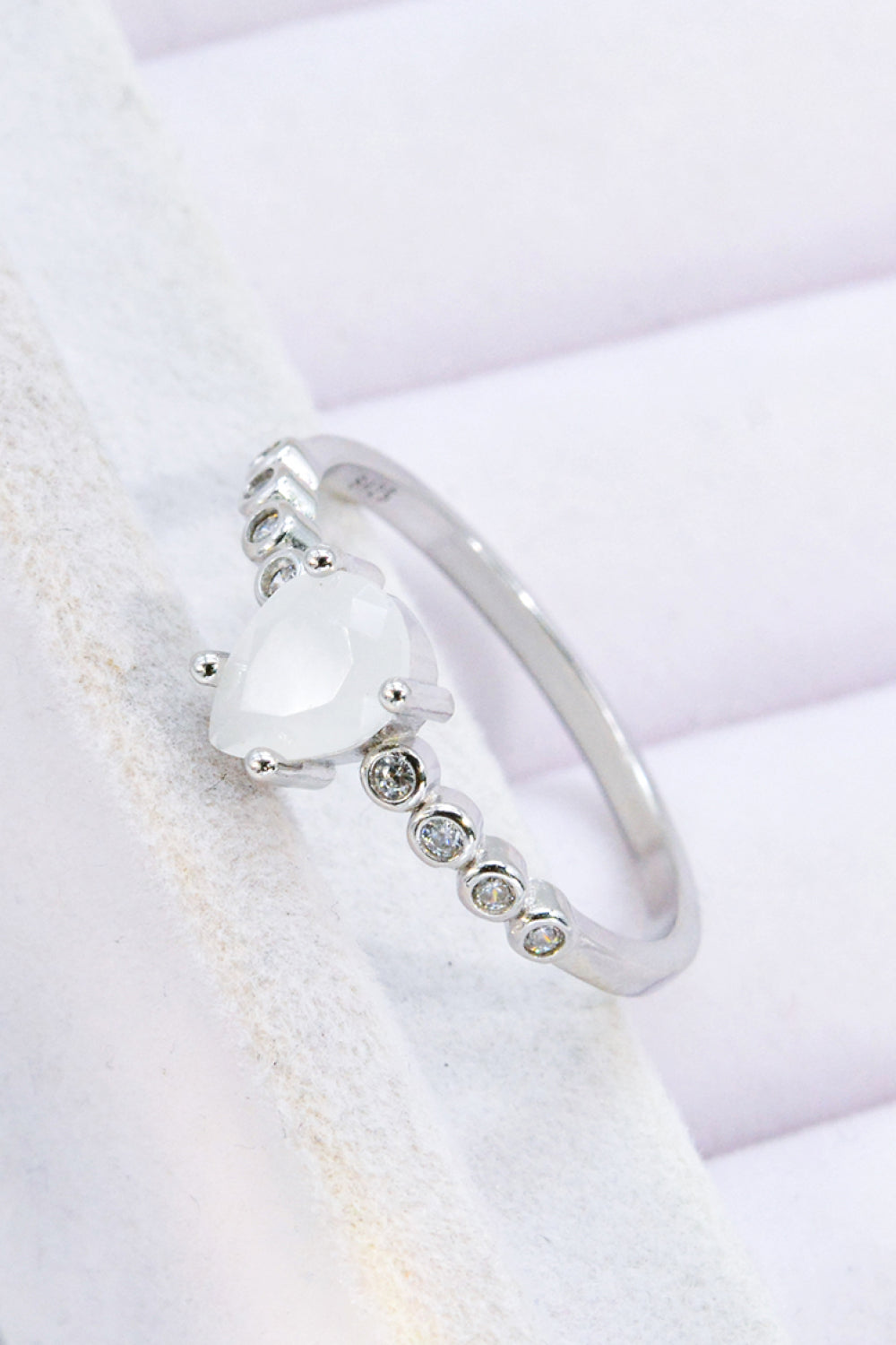 Teardrop Natural Moonstone Ring king-general-store-5710.myshopify.com