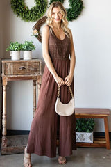 First Love Tie Back Sleeveless Slit Wide Leg Jumpsuit king-general-store-5710.myshopify.com