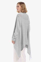 One-Button Tassel Tie Asymmetrical Hem Cardigan king-general-store-5710.myshopify.com