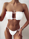 Frill Trim Ruched Bikini Set king-general-store-5710.myshopify.com