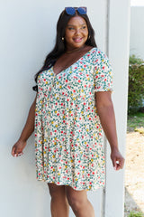 Ninexis Follow Me Full Size V-Neck Ruffle Sleeve Floral Dress king-general-store-5710.myshopify.com