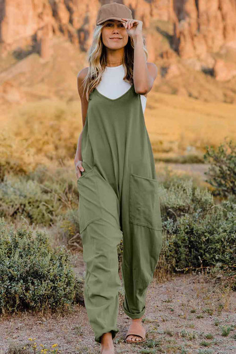 Double Take  V-Neck Sleeveless Jumpsuit with Pocket king-general-store-5710.myshopify.com