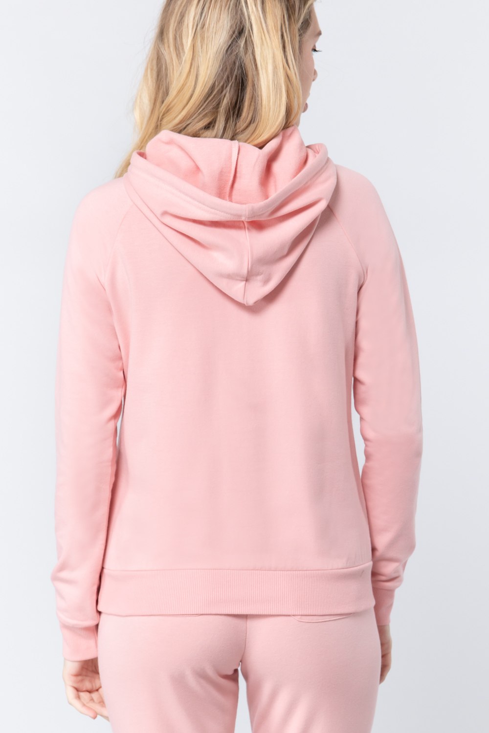 French Terry Pullover Hoodie in Blush king-general-store-5710.myshopify.com