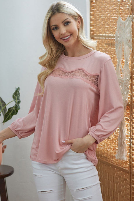 Laced See Through Longsleeve Top king-general-store-5710.myshopify.com