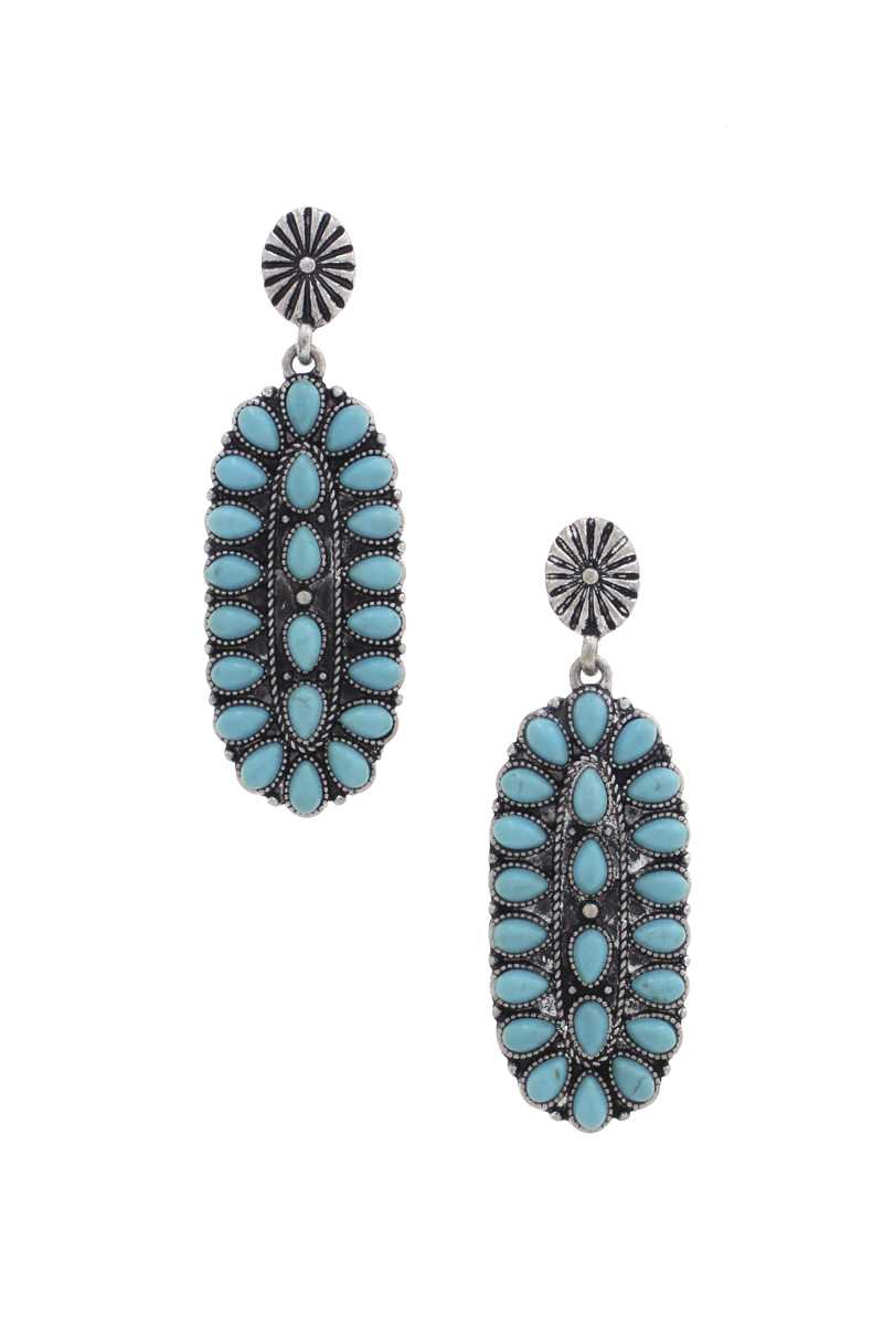 Western Style Oval Earring king-general-store-5710.myshopify.com