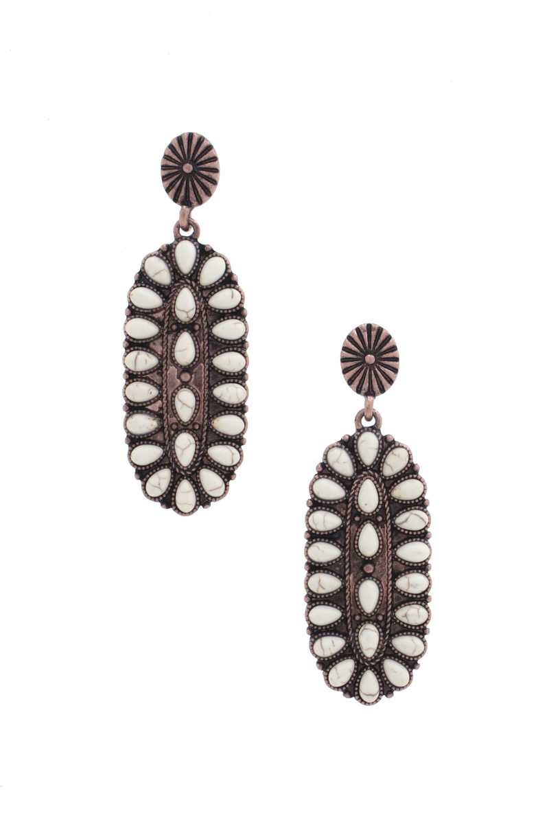 Western Style Oval Earring king-general-store-5710.myshopify.com