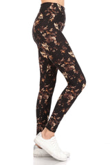 5-inch Long Yoga Style Banded Lined Multi Printed Knit Legging With High Waist king-general-store-5710.myshopify.com