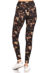 5-inch Long Yoga Style Banded Lined Multi Printed Knit Legging With High Waist king-general-store-5710.myshopify.com