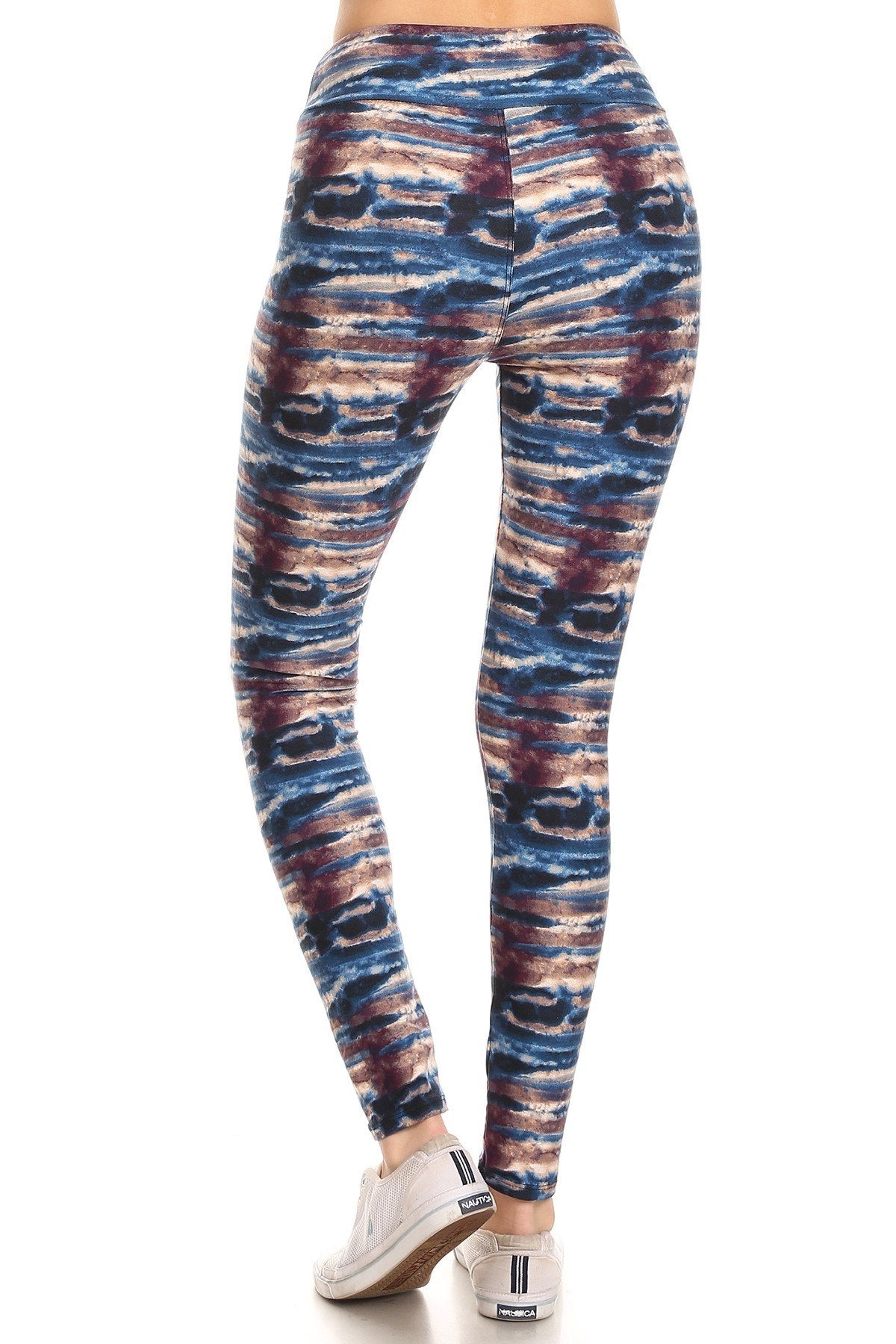 Yoga Style Banded Lined Tie Dye Printed Knit Legging With High Waist king-general-store-5710.myshopify.com