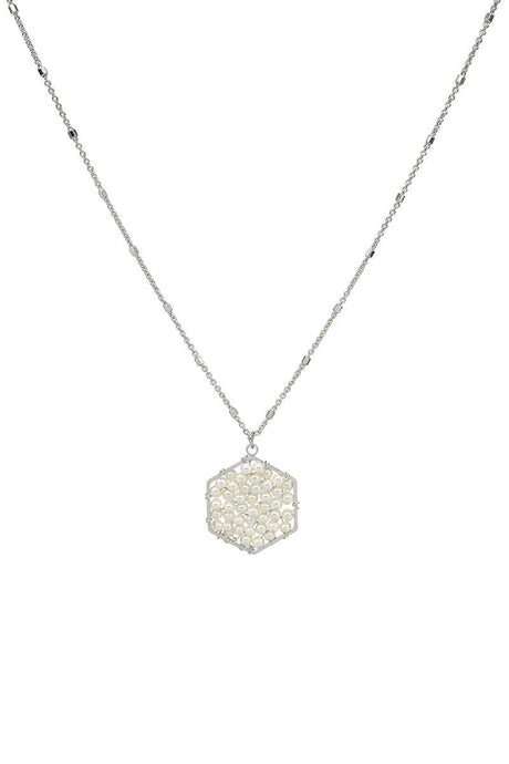Fashion Pearl Wraps Hexagon Pendant Necklace king-general-store-5710.myshopify.com