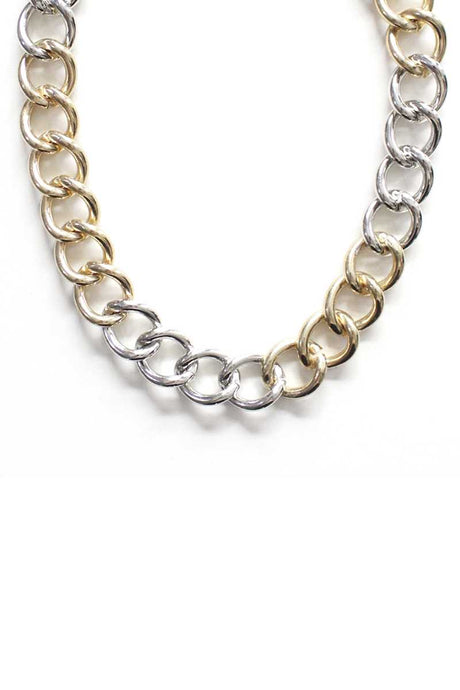 Fashion Metal Two Tone Necklace king-general-store-5710.myshopify.com