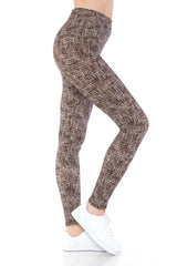 Yoga Style Banded Lined Multi Printed Knit Legging With High Waist king-general-store-5710.myshopify.com