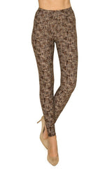 Multi Print, Full Length, High Waisted Leggings In A Fitted Style With An Elastic Waistband king-general-store-5710.myshopify.com