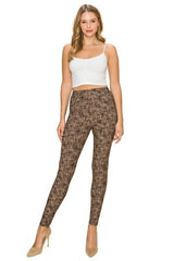 Multi Print, Full Length, High Waisted Leggings In A Fitted Style With An Elastic Waistband king-general-store-5710.myshopify.com