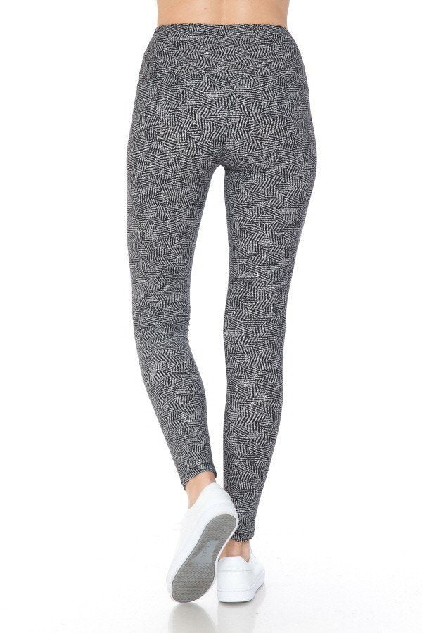 Yoga Style Banded Lined Multi Printed Knit Legging With High Waist king-general-store-5710.myshopify.com