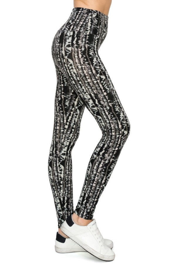 Black Multi Yoga Style Banded Lined Knit Leggings king-general-store-5710.myshopify.com