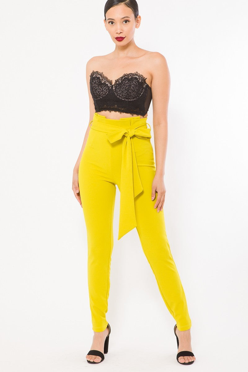 High Waist Fashion Skinny Pants Lime king-general-store-5710.myshopify.com