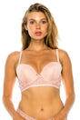 Lace Trim Push Up Bra in Silver Pink king-general-store-5710.myshopify.com