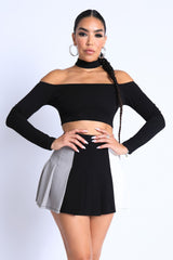 Choker Off-shoulder Top Set king-general-store-5710.myshopify.com