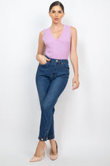 Cuffed-button Mom Jeans king-general-store-5710.myshopify.com