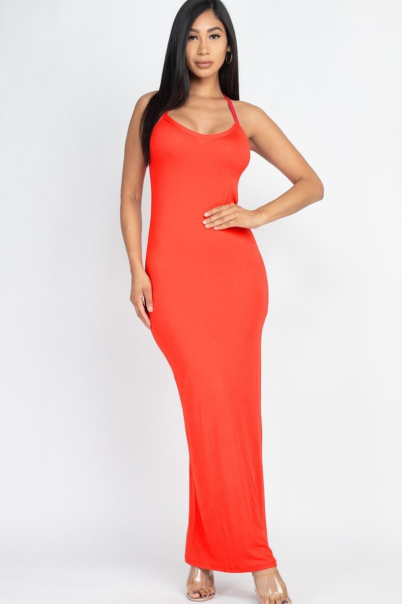 Racer Back Maxi Dress Red Alert king-general-store-5710.myshopify.com