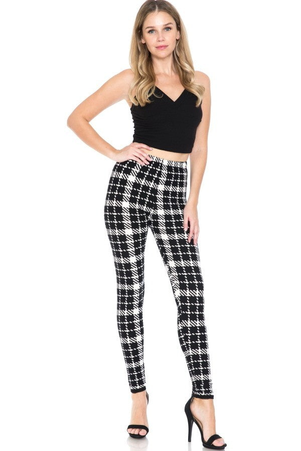 Multi Printed, High Waisted, Leggings With An Elasticized Waist Band 3 king-general-store-5710.myshopify.com