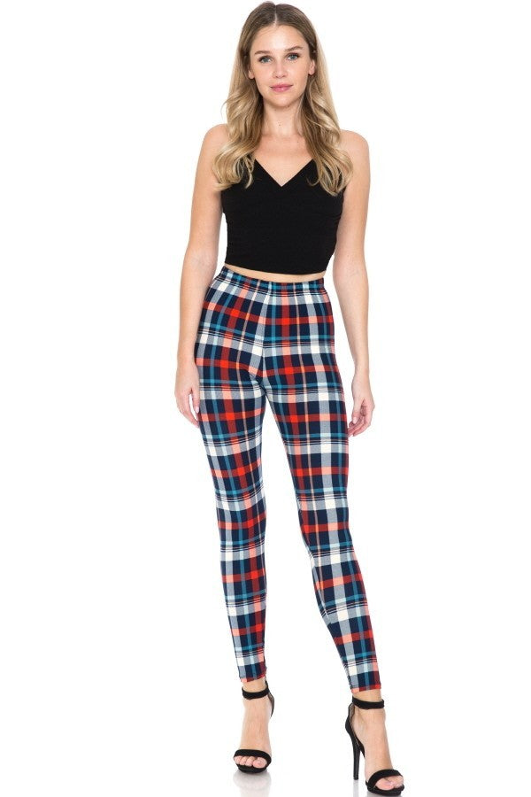 Multi Printed, High Waisted, Leggings With An Elasticized Waist Band 2 king-general-store-5710.myshopify.com