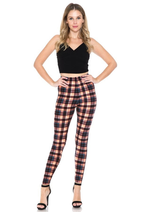 Multi Printed, High Waisted, Leggings With An Elasticized Waist Band 1 king-general-store-5710.myshopify.com