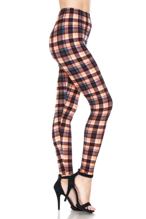 Multi Printed, High Waisted, Leggings With An Elasticized Waist Band 1 king-general-store-5710.myshopify.com