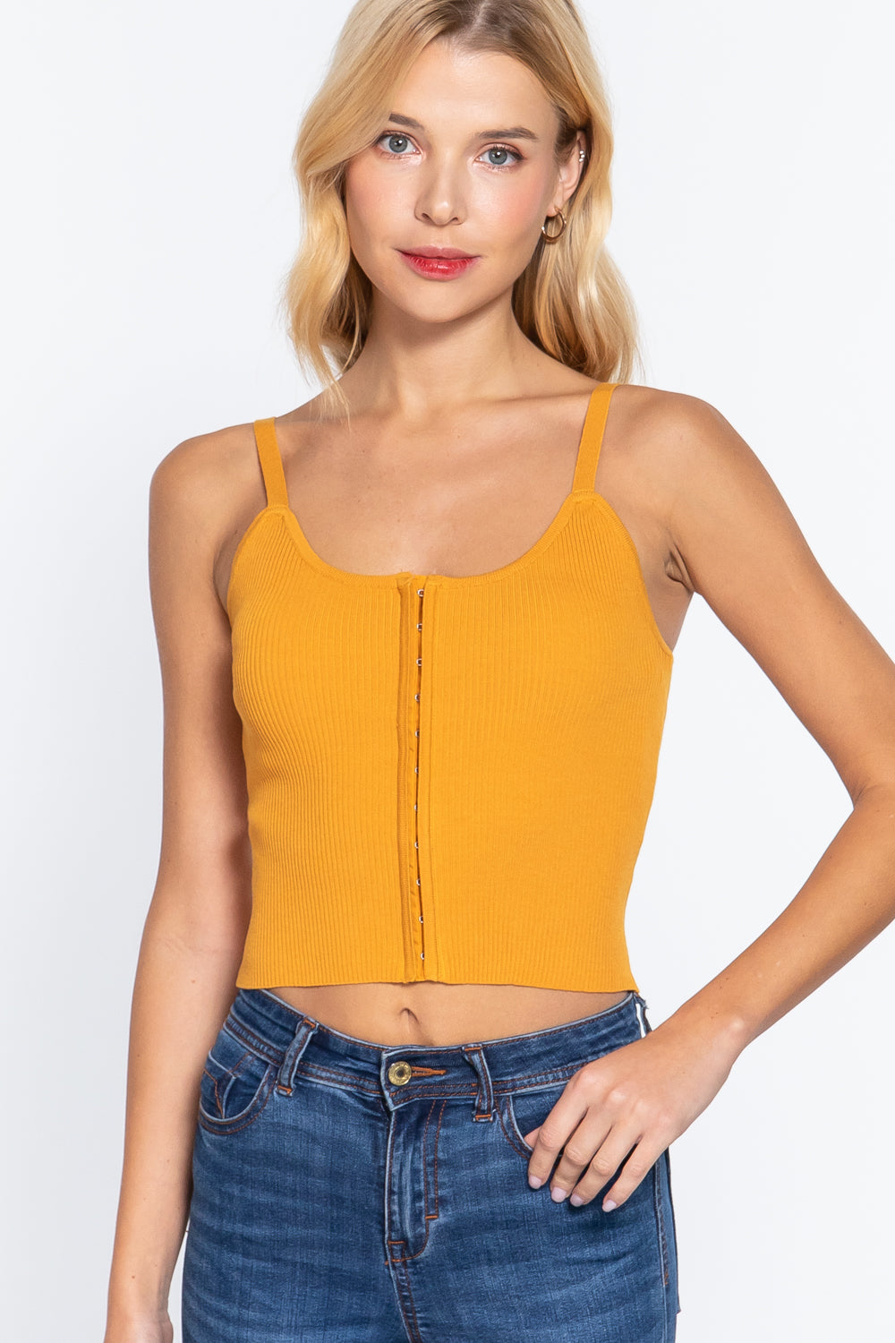 Front Closure With Hooks Sweater Cami Top king-general-store-5710.myshopify.com