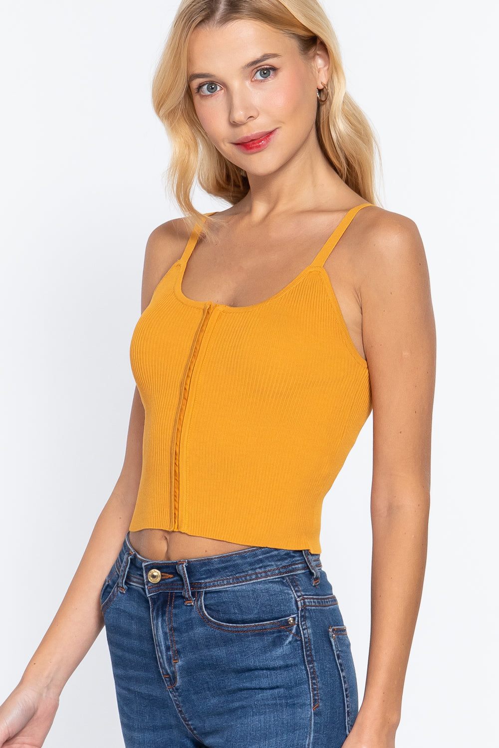 Front Closure With Hooks Sweater Cami Top king-general-store-5710.myshopify.com