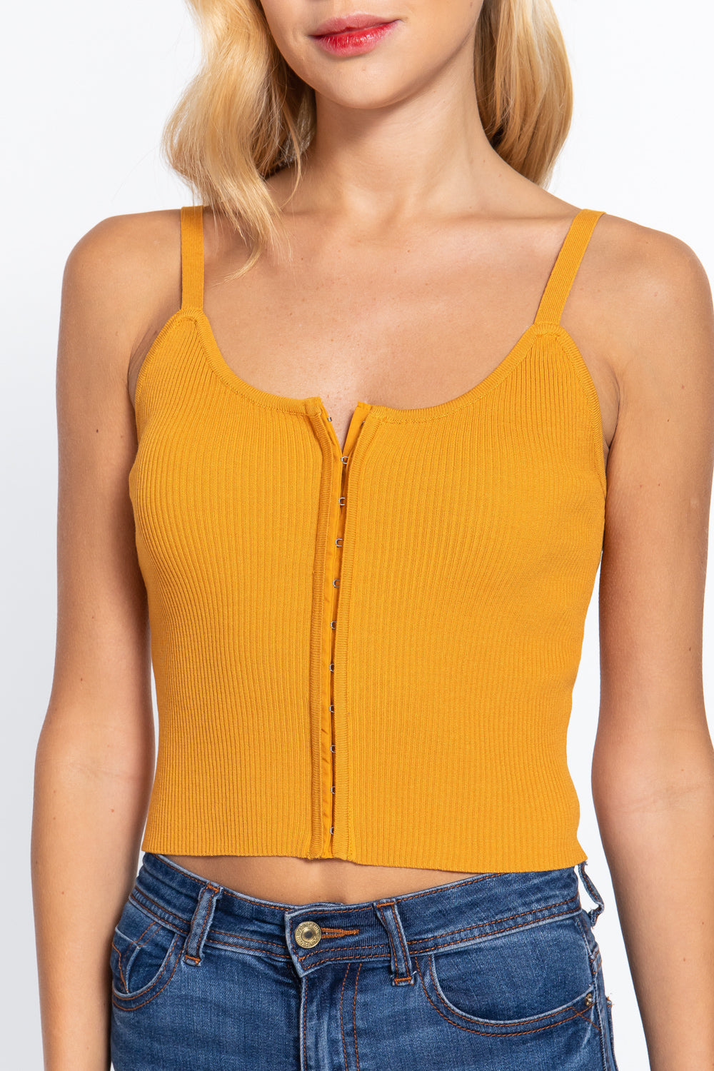 Front Closure With Hooks Sweater Cami Top king-general-store-5710.myshopify.com