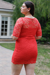 Plus Lace Mini Dress 2 king-general-store-5710.myshopify.com
