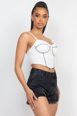 Bustier Sleeveless Ribbed Top