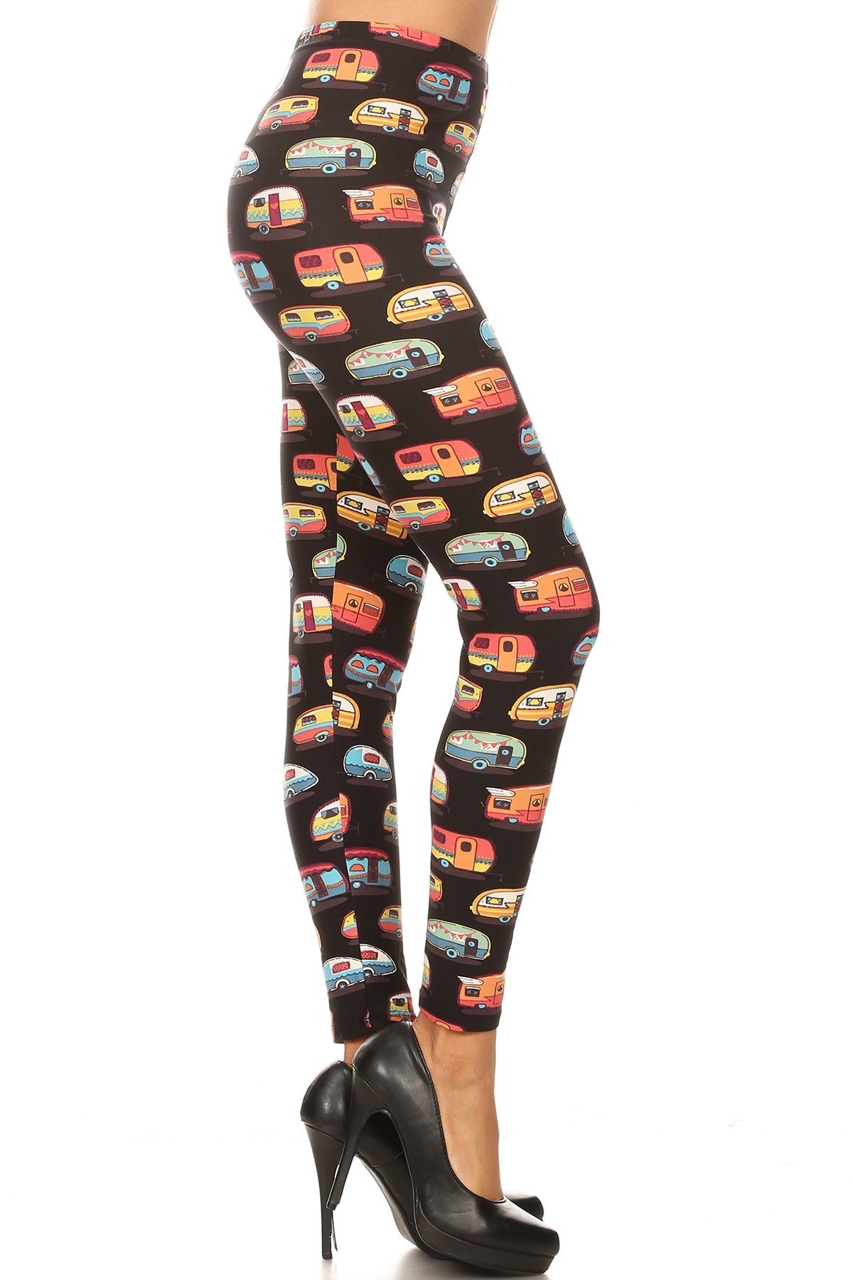 Campers Printed High Waisted Leggings king-general-store-5710.myshopify.com