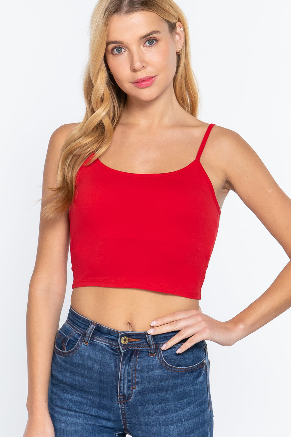 Round Neck W/removable Bra Cup Cotton Spandex Bra Top 11 king-general-store-5710.myshopify.com