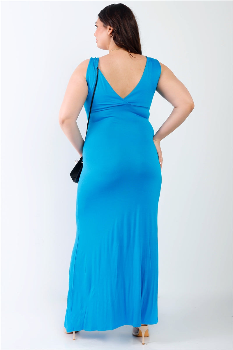 Plus V-Neck Sleeveless Maxi Dress 8 king-general-store-5710.myshopify.com