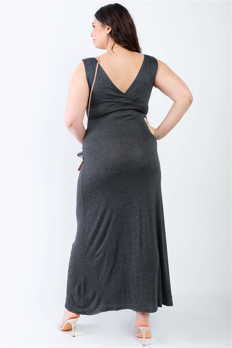 Plus V-Neck Sleeveless Maxi Dress 7 king-general-store-5710.myshopify.com