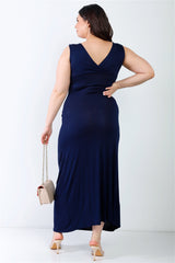 Plus V-Neck Sleeveless Maxi Dress 5 king-general-store-5710.myshopify.com