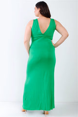 Plus V-Neck Sleeveless Maxi Dress 3 king-general-store-5710.myshopify.com