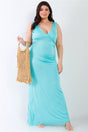 Plus V-Neck Sleeveless Maxi Dress 2 king-general-store-5710.myshopify.com