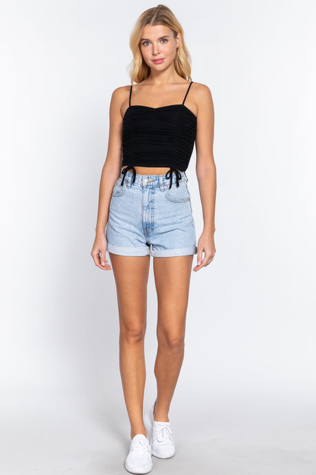 Ruched Side Shirring Cami Top king-general-store-5710.myshopify.com