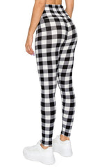 Checker Printed Knit Legging With High Waist king-general-store-5710.myshopify.com