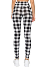 Checker Printed Knit Legging With High Waist king-general-store-5710.myshopify.com