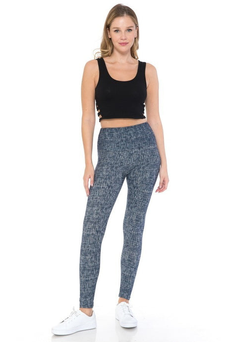 Multi Printed Knit Legging With High Waist king-general-store-5710.myshopify.com