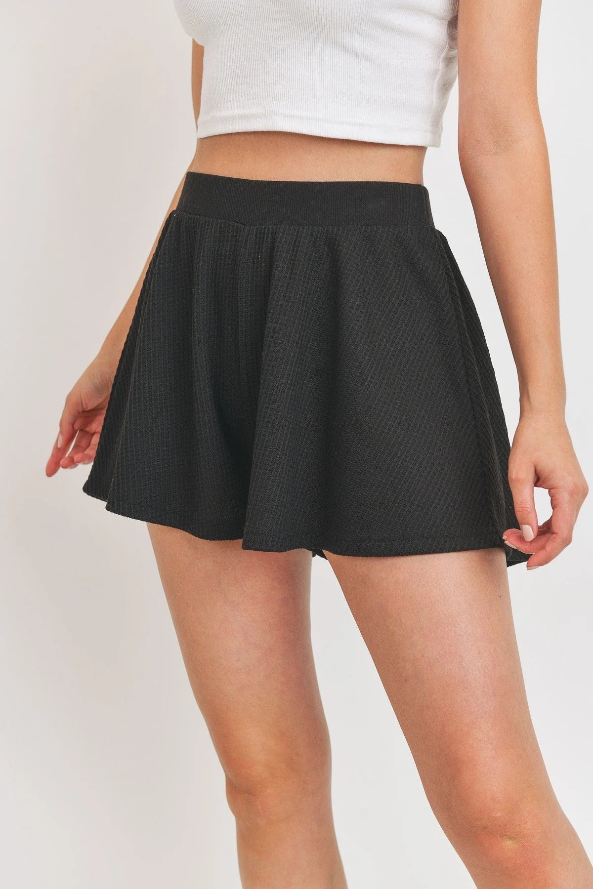 Flounce Shorts Micro Waffle king-general-store-5710.myshopify.com