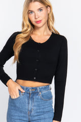 Long Sleeve Round Neck Viscose Sweater