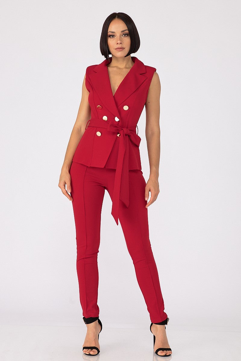 Fashion Top And Pants Set Red king-general-store-5710.myshopify.com