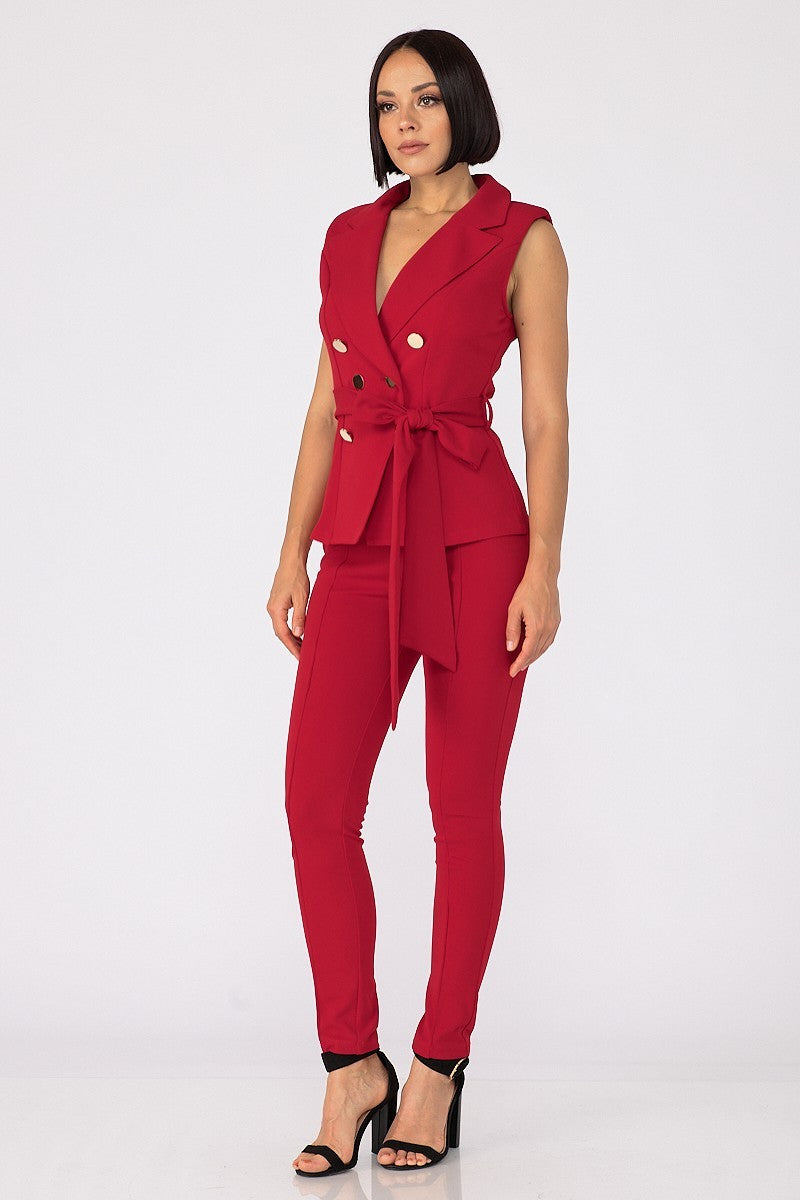 Fashion Top And Pants Set Red king-general-store-5710.myshopify.com