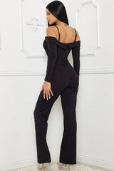 Open Shoulder Cutout Detail Jumpsuit king-general-store-5710.myshopify.com